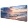 Dynippy Thin Extended Gaming Mouse Pad with Stitched Edges Large Mousepad Long XXL Keyboard and Mouse pad Desk Mat for Gaming Office Home Galaxy Space Beach
