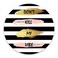 pingpi Personalized Round Mouse Pad Printed Stripe Quote Dont Kill My Vibe Pattern NonSlip Rubber Comfortable Customized Computer Mouse Pad 787x787inch