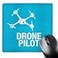 3dRose Blue Drone with UAV Pilot Mouse Pad 8 x 8 mp_179914_1