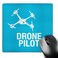 3dRose Blue Drone with UAV Pilot Mouse Pad 8 x 8 mp_179914_1