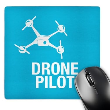3dRose Blue Drone with UAV Pilot Mouse Pad 8 x 8 mp_179914_1