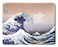 Tina Art 12 x 10 inches Japan Art The Great Wave by Hokusai Natural Rubber Stitched Edge Office Gaming Mouse Pad