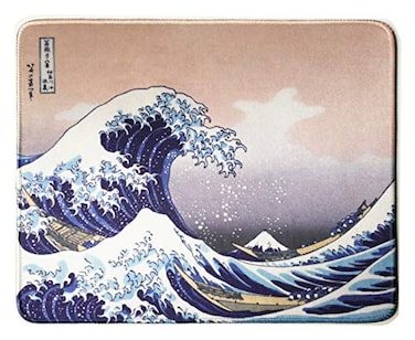 Tina Art 12 x 10 inches Japan Art The Great Wave by Hokusai Natural Rubber Stitched Edge Office Gaming Mouse Pad