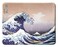 Tina Art 12 x 10 inches Japan Art The Great Wave by Hokusai Natural Rubber Stitched Edge Office Gaming Mouse Pad