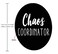 Amcove Chaos Coordinator Mouse Pad Office Desk Accessories Funny Quote Round Shape Office Decor
