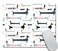 Amcove Colorful Dachshunds Design Mousepad Non Slip Rubber Gaming Mouse Pad Rectangle Mouse Pads for Computers Laptop
