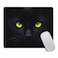 Amcove Gaming Mouse Pad Custom Black Cat on Black Background with Bright Yellow Eyes Mouse pad 95 X 79 Inch 240mmX200mmX3mm