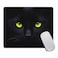 Amcove Gaming Mouse Pad Custom Black Cat on Black Background with Bright Yellow Eyes Mouse pad 95 X 79 Inch 240mmX200mmX3mm