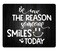 Amcove Inspirational Quote Rustic Black Wood Mouse Pad Be The Reason Someone Smiles Today Positive Motivational Quotes White and Black Mouse Pads