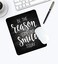 Amcove Inspirational Quote Rustic Black Wood Mouse Pad Be The Reason Someone Smiles Today Positive Motivational Quotes White and Black Mouse Pads