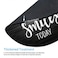 Amcove Inspirational Quote Rustic Black Wood Mouse Pad Be The Reason Someone Smiles Today Positive Motivational Quotes White and Black Round Mouse Pads