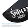 Amcove Inspirational Quote Rustic Black Wood Mouse Pad Be The Reason Someone Smiles Today Positive Motivational Quotes White and Black Round Mouse Pads