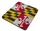 Amcove Maryland State Flag Vintage Aged American Flags Pattern Mousepad Rubber Gaming Mat 95 X 79 Inch 240mmX200mmX3mm