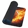 Amcove Mouse Pad Football Ball in Fire and Water Mousepad Rubber Gaming Mat 95 X 79 Inch 240mmX200mmX3mm