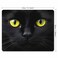 Amcove Mousepad with Cute Black Cat Face Desk Accessories Mousepad Cute Desk Decor Mousepad Funny Cat Print Black Mousepad Office Decor