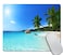 Amcove Ocean Mouse Pad ANSE Lazio Beach at Praslin Island Surfing Beach Scenic View Travel Rectangle NonSlip Rubber Mousepad