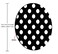 Amcove Polka Dots Mouse Pad 79 x 79 Inch Round Office Mouse Pad Personalized Desk Accessories NonSlip Wrist Support Black