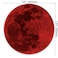 pingpi Anti Slip Planet Mouse Mat for Desktops Laptops Customized Round Rubber Mouse Pad for Office Home Blood Moon Concept of a Red Full Moon Round Mouse Pad 20CM