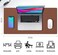 Aothia DoubleSided PU Leather Desk Pad NonSlip Large Mouse Pad Desk Mat for Office Home Waterproof Easy to Clean Durable DualSided SurfaceBrown 236 x 137