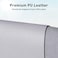 Aothia Large PU Leather Desk Pad Protector NonSlip Mouse Pad Writing Mat for OfficeHome Waterproof Easy to Clean 236 x 137 Smoky Lavender