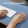 Aothia Leather Desk Pad Protector Large Mouse Pad Office Desk Mat NonSlip PU Leather Desk Blotter Laptop Desk Pad Waterproof Desk Writing Pad for Office and Home Denim Blue 236 x 137