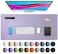 Aothia Leather Desk Pad Protector Mouse Pad Office Desk Mat NonSlip PU Leather Desk Blotter Laptop Desk Pad Waterproof Desk Writing Pad for Office and Home 315 x 157 Lavender