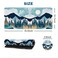 ARTSO ArtSo Large Gaming Mouse Pad Extended Desk Pad XL Keyboard Mat Long Mousepad Decor Writing Pad 315x157inch Non Slip Rubber Base with Stitched Edges for Work Game Abstract Mountain