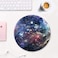 Auhoahsil Mouse Pad with Stitched Edge PremiumTextured Mouse Mat Waterproof NonSlip Rubber Base Customized Round Mousepad for Laptop Computer PC Gaming Office 8787 inches Galaxy Starry Sky