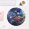 Auhoahsil Mouse Pad with Stitched Edge PremiumTextured Mouse Mat Waterproof NonSlip Rubber Base Customized Round Mousepad for Laptop Computer PC Gaming Office 8787 inches Galaxy Starry Sky