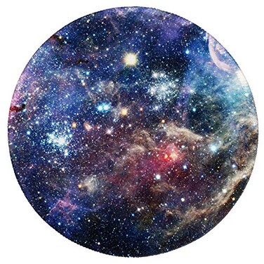 Auhoahsil Mouse Pad with Stitched Edge PremiumTextured Mouse Mat Waterproof NonSlip Rubber Base Customized Round Mousepad for Laptop Computer PC Gaming Office 8787 inches Galaxy Starry Sky