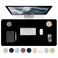 Bloss Leather Desk Pad NonSlip Desk Mat Waterproof Large Mouse Pad Mouse Mat Computer Mat for Desk Easy Clean for OfficeHomeBlack 354 x 157