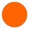 pingpi Bright Orange Fashion Design Circular Mousepad with Rubber 20cm