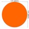pingpi Bright Orange Fashion Design Circular Mousepad with Rubber 20cm