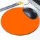 pingpi Bright Orange Fashion Design Circular Mousepad with Rubber 20cm