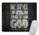 pingpi Christian Biblical Design Mouse pad Be Still and Know That I am God Psalm 4610 Rectangle NonSlip Rubber Mousepad 95 X 79 Inch 240mmX200mmX3mm