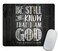 pingpi Christian Biblical Design Mouse pad Be Still and Know That I am God Psalm 4610 Rectangle NonSlip Rubber Mousepad 95 X 79 Inch 240mmX200mmX3mm