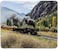 dealzEpic Art Mousepad Natural Rubber Mouse Pad Printed with Steam Locomotive Train with Smoke Stitched Edges 95x79 inches
