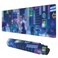 KOAIWPAE Desk Mat Neon City Rainy Night Extended Gaming Mouse Pad Large 315x118 Big Mouse Pad with NonSlip Base and Stitched Edge Long Computer Keyboard Mouse Mat for Home Office Work