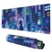 KOAIWPAE Desk Mat Neon City Rainy Night Extended Gaming Mouse Pad Large 315x118 Big Mouse Pad with NonSlip Base and Stitched Edge Long Computer Keyboard Mouse Mat for Home Office Work
