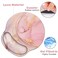 DINKY Dinky Ergonomic Mouse Pads Cute Mouse Pad with Wrist Rest Support Gel NonSlip PU Base Mouse Mat with Memory Foam for Home Office and Gaming Easy Typing Pain Relief Pretty Gold Pink