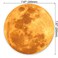 pingpi Full Moon Circle Mouse Pad Mousepad Lunar Space Galaxy Crater Solar System The Yellow Full Moon