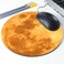 pingpi Full Moon Circle Mouse Pad Mousepad Lunar Space Galaxy Crater Solar System The Yellow Full Moon
