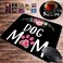 YAKAIER Gaming Mouse Pad and Coasters Set Dog Mom Floral Design Mousepad NonSlip Rubber Rectangle Mouse Pad Customized Mouse Mat for Working and Gaming