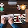 YAKAIER Gaming Mouse Pad and Coasters Set Skull Flower Mousepad NonSlip Rubber Rectangle Mouse Pad Customized Mouse Mat for Working and Gaming