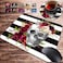 YAKAIER Gaming Mouse Pad and Coasters Set Skull Flower Mousepad NonSlip Rubber Rectangle Mouse Pad Customized Mouse Mat for Working and Gaming