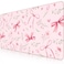 HAOCOO Pink Coquette Desk Mat Cute Large Mouse Pad for Keyboard NonSlip Waterproof Desk Pad Office Desktop Mat with Stitched Edges Desk Decor for Women Office Aesthetics