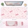 HAOCOO Pink Coquette Desk Mat Cute Large Mouse Pad for Keyboard NonSlip Waterproof Desk Pad Office Desktop Mat with Stitched Edges Desk Decor for Women Office Aesthetics