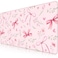 HAOCOO Pink Coquette Desk Mat Cute Large Mouse Pad for Keyboard NonSlip Waterproof Desk Pad Office Desktop Mat with Stitched Edges Desk Decor for Women Office Aesthetics