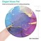 HEVITDA Mouse Pad NonSlip Rubber Base Mousepad with Stitched Edge Gaming Round Mouse Pads Waterproof Office Mouse Pad Small Size 787 x 787 Inch Blue Purple Marble