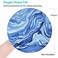 HEVITDA Mouse Pad NonSlip Rubber Base Mousepad with Stitched Edge Gaming Round Mouse Pads Waterproof Office Mouse Pad Small Size 787 x 787 Inch Blue Watercolor Clouds